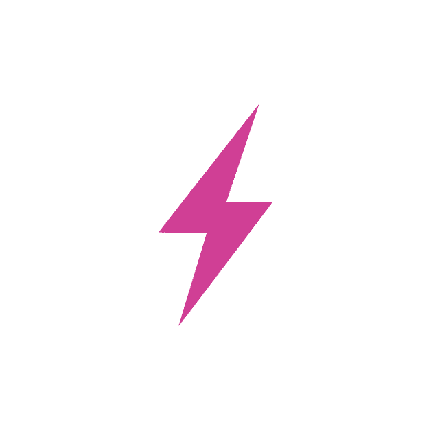 pink lightening bolt